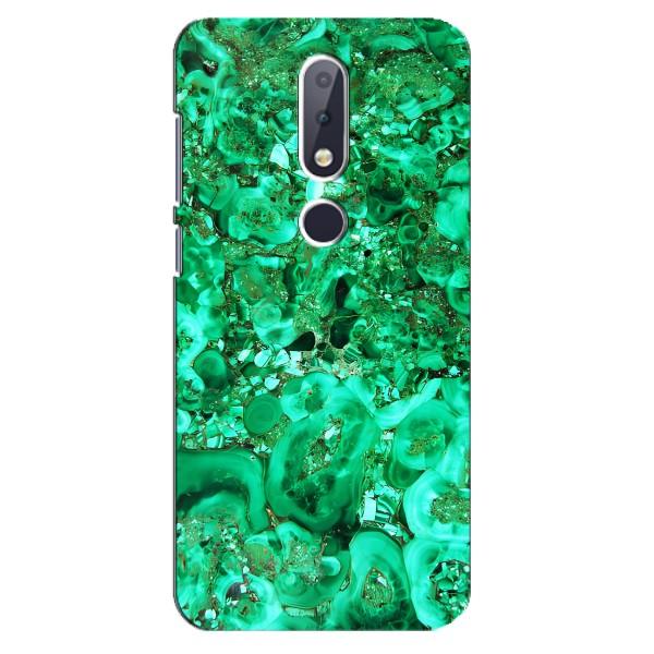 Мраморный чехол на Nokia 6.1 Plus (VPrint) – Салатный Мрамор