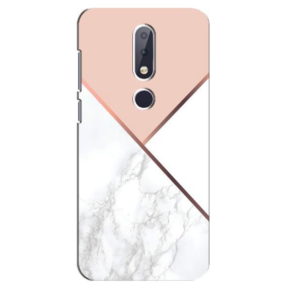 Мраморный чехол на Nokia 6.1 Plus (VPrint) – Тройной мрамор