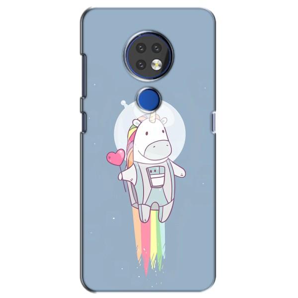 Чехол Unicorn на Nokia 6.2 (2019) – Единорог космонавт