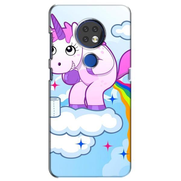 Чехол Unicorn на Nokia 6.2 (2019) – Радуга единорожка