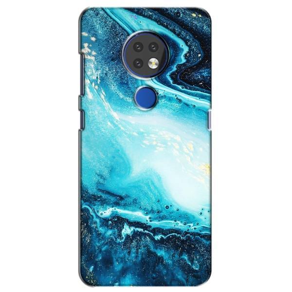 Мраморний чехол на Nokia 6.2 (2019) (VPrint) – Блакитний мрамор