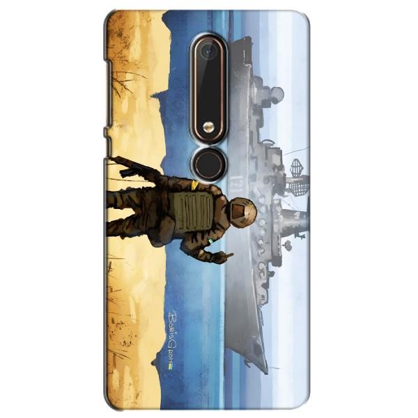 Чехол с принтом (Русский корабль...) для Нокиа 6 (2018) (AlphaPrint) – Русский корабль