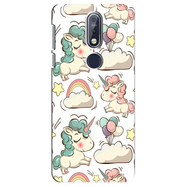 Чохол для Нокіа 7.1 - (Єдинорожки - Новинки) (AlphaPrint) – Єдиноріжки