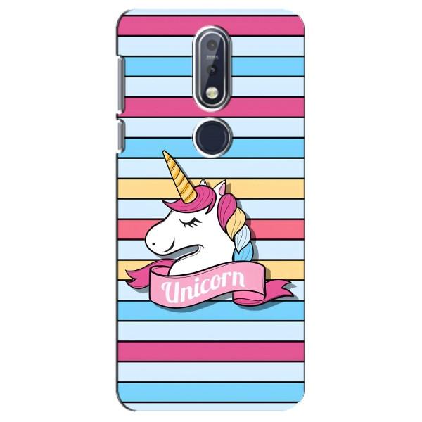 Чохол для Нокіа 7.1 - (Єдинорожки - Новинки) (AlphaPrint) – Unicorn