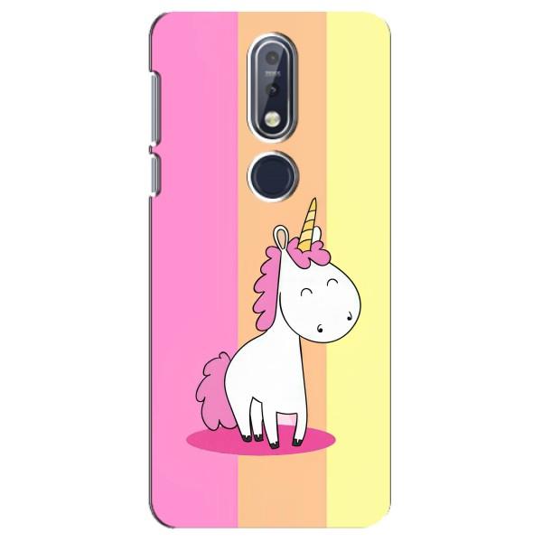 Чехол Unicorn на Nokia 7 2018, 7.1 – Радужный Единорог