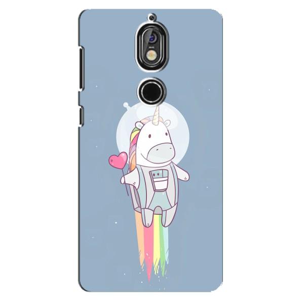 Чехол Unicorn на Nokia 7 – Единорог космонавт