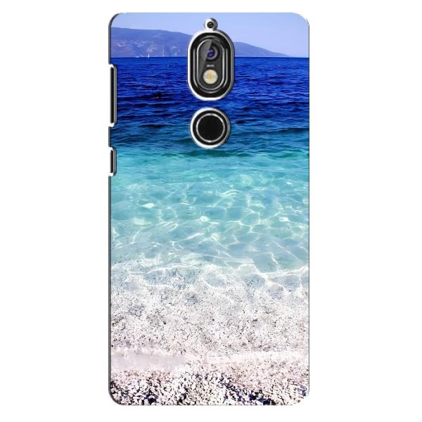Силиконовый чехол с КАРТИНКАМИ лето для Nokia 7 (AlphaPrint) – Море