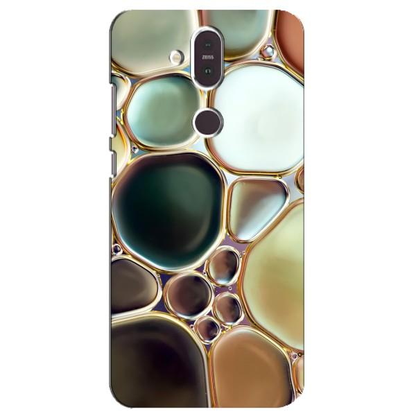 Мраморный чехол на Nokia 8.1 , Nokia 8 2018 (VPrint) – Радужный Мрамор