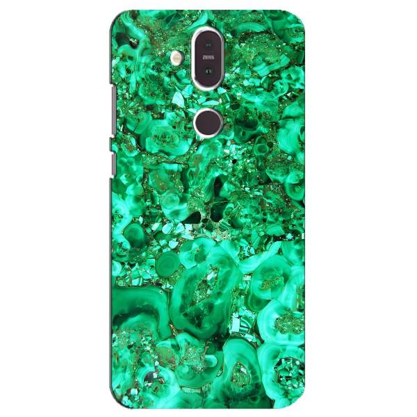 Мраморный чехол на Nokia 8.1 , Nokia 8 2018 (VPrint) – Салатный Мрамор