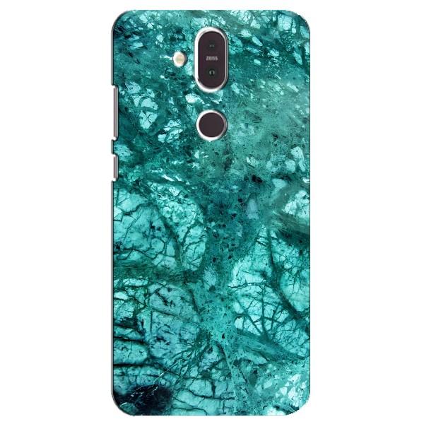 Мраморный чехол на Nokia 8.1 , Nokia 8 2018 (VPrint) – Зеленый мрамор