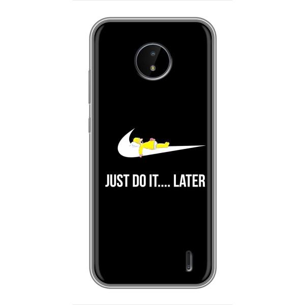 Чехол с логотипом Найк на Nokia C10 – Nike just do it