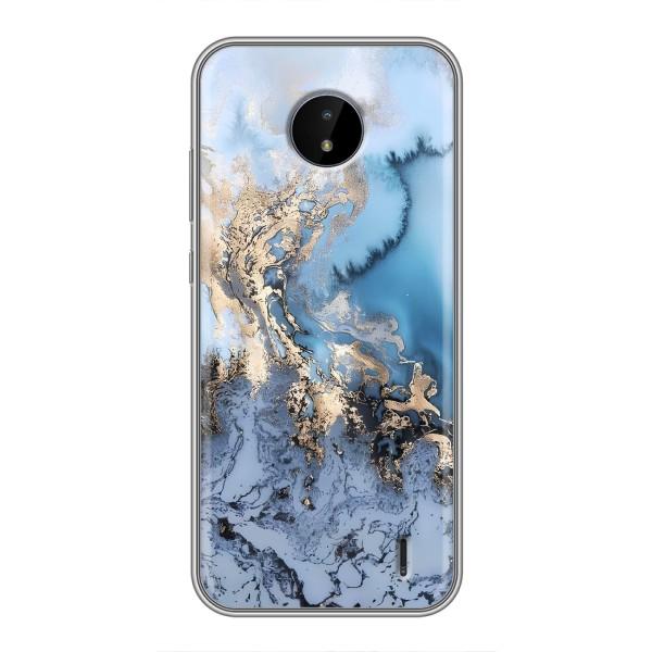 Мраморный чехол на Nokia C10 (VPrint) – Нежный мрамор
