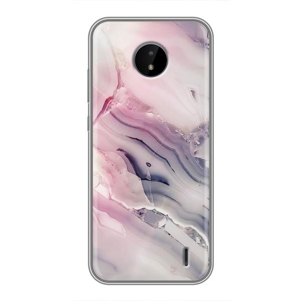 Мраморный чехол на Nokia C10 (VPrint) – Пурпурный Мрамор