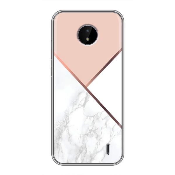 Мраморный чехол на Nokia C10 (VPrint) – Тройной мрамор