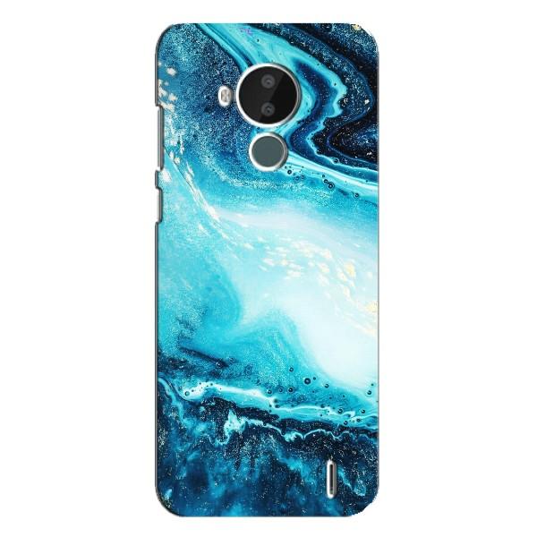 Мраморный чехол на Nokia C30 (VPrint) – Голубой мрамор