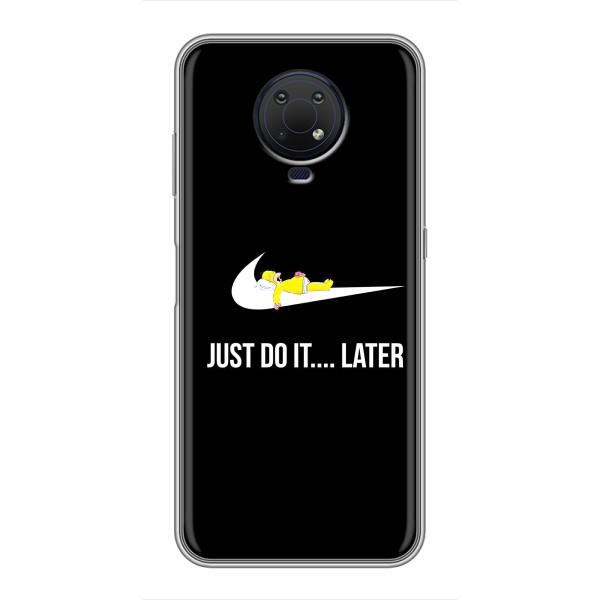 Чехол с логотипом Найк на Nokia G10 – Nike just do it