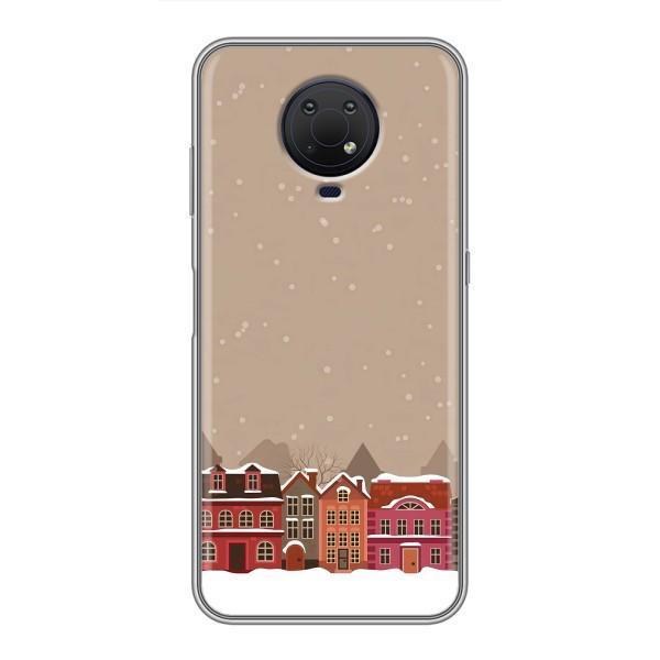 Новогодние, Праздничные Чехлы для Nokia G10 - 2024 год – Зимний город