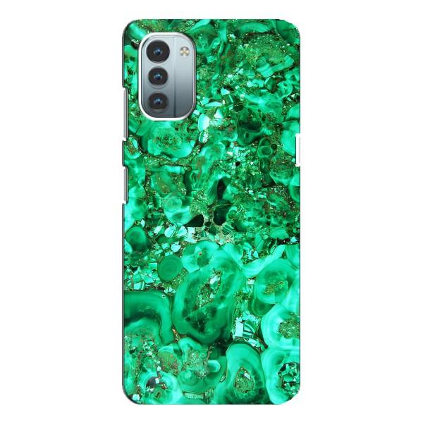 Мраморний чехол на Nokia G11 (VPrint) – Салатовий Мрамор