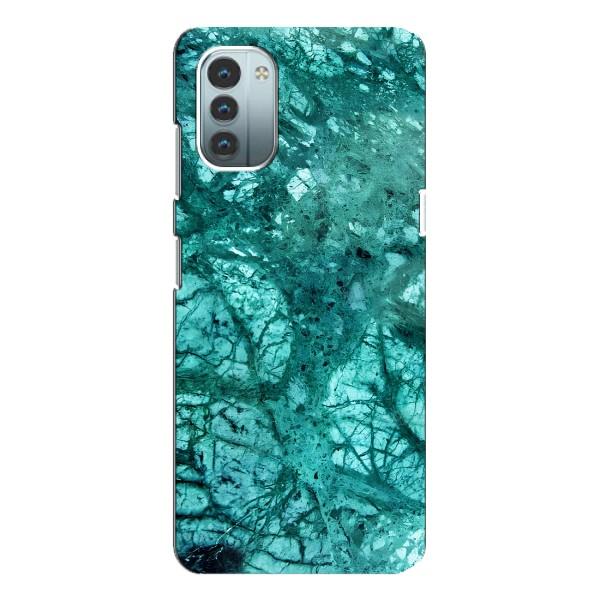 Мраморний чехол на Nokia G11 (VPrint) – Зелений мрамор