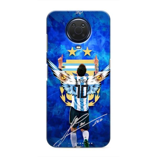 Чехлы для Nokia G20 (Leo чемпион) (AlphaPrint) – Месси сборная