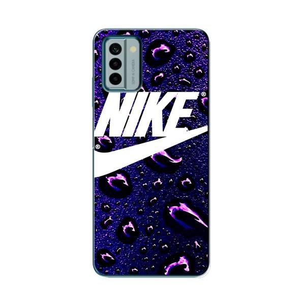 Чохол з логтипом Найк на Nokia G22 – Найк на фіолетовому