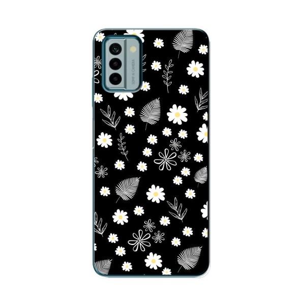 Чехлы с тематикой "ЦВЕТЫ" на Nokia G22 – цветение на чорном