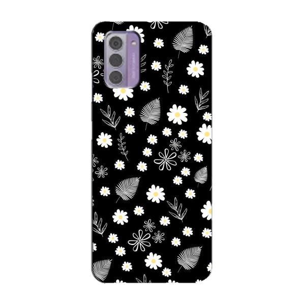 Чехлы с тематикой "ЦВЕТЫ" на Nokia G42 – цветение на чорном