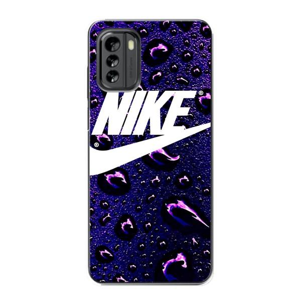 Чохол з логтипом Найк на Nokia G60 – Найк на фіолетовому