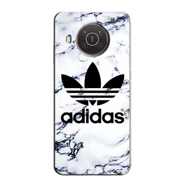 Чехлы Адидас для Nokia X10 (AlphaPrint) – Адидас на мраморе