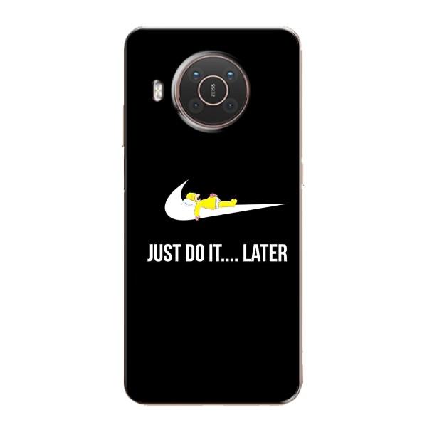 Чехол с логотипом Найк на Nokia X10 – Nike just do it