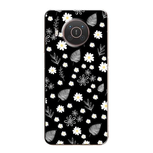 Чохли з тематикою "КВІТИ" на Nokia X10 – цвітіння на чорному