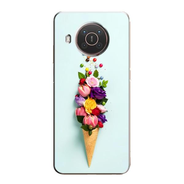 Чохли з тематикою "КВІТИ" на Nokia X10 – Квітка-морозиво