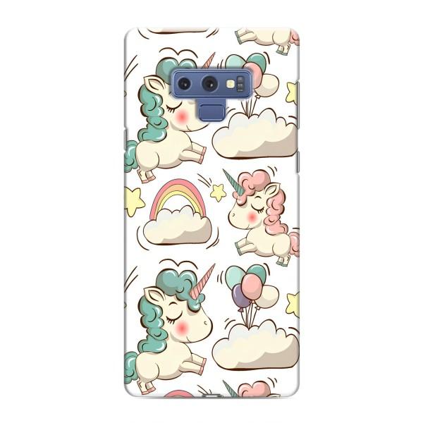 Чехол для Самсунг Галакси Ноут 9 - (Единорожки - Новинки) (AlphaPrint) – Единорожки