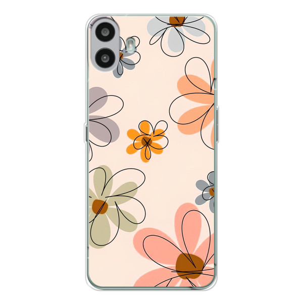 Чохол з квітковим принтом на Натінг ЦМФ Фон 1 – Кольорові квіти
