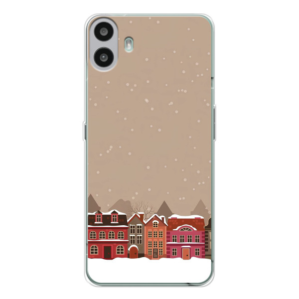 Новорічні, Святкові Чохли для Nothing CMF Phone 1 - 2024 год – Зимове місто