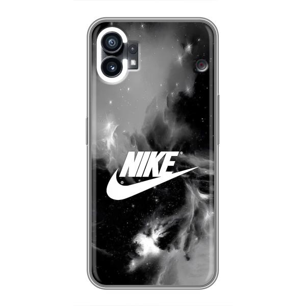 Чехол с логотипом Найк на Nothing Phone 1 – Найк дымчатый