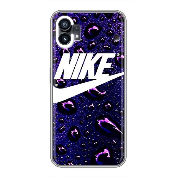 Чехол с логотипом Найк на Nothing Phone 1 – Найк на фиолетовом