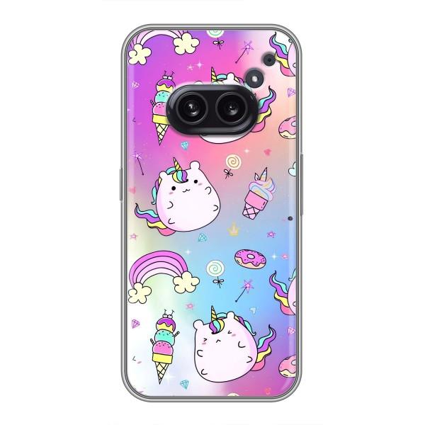 Чехол Unicorn на Nothing Phone 2a – Радуга и Единорог