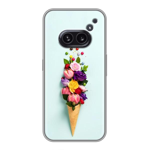 Чехлы с тематикой "ЦВЕТЫ" на Nothing Phone 2a – Цветок-мороженное