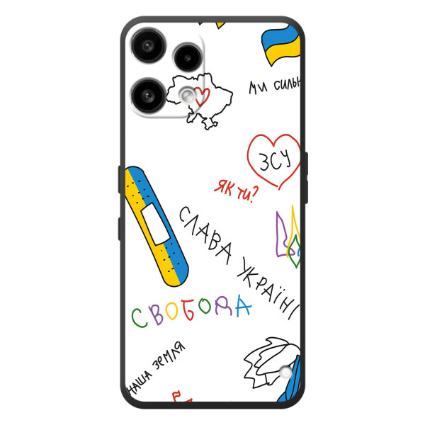 Чехлы Доброго вечора, ми за України для Ничего Телефон (3а) Лайт 
 (AlphaPrint) – Стикер