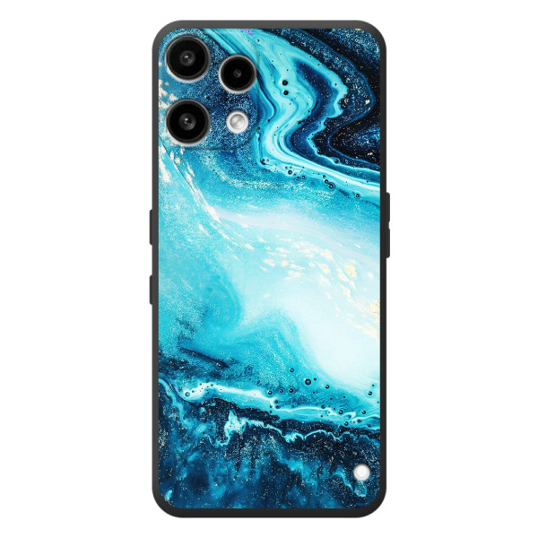 Мраморный чехол на Nothing Phone (3a) Lite (VPrint) – Голубой мрамор