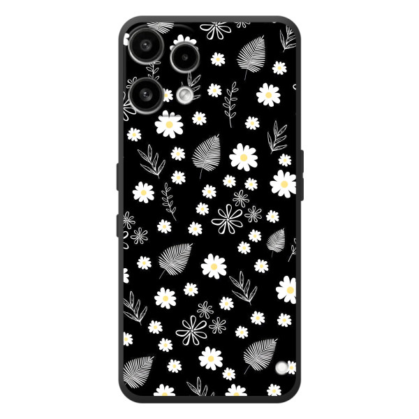 Чехлы с тематикой "ЦВЕТЫ" на Nothing Phone (3a) Lite – цветение на чорном