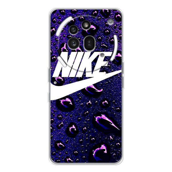 Чохол з логтипом Найк на Nothing Phone (3a) Pro – Найк на фіолетовому
