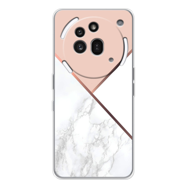 Мраморный чехол на Nothing Phone (3a) Pro (VPrint) – Тройной мрамор