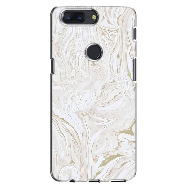 Мраморный чехол на One Plus 5T (VPrint) – Белый мрамор
