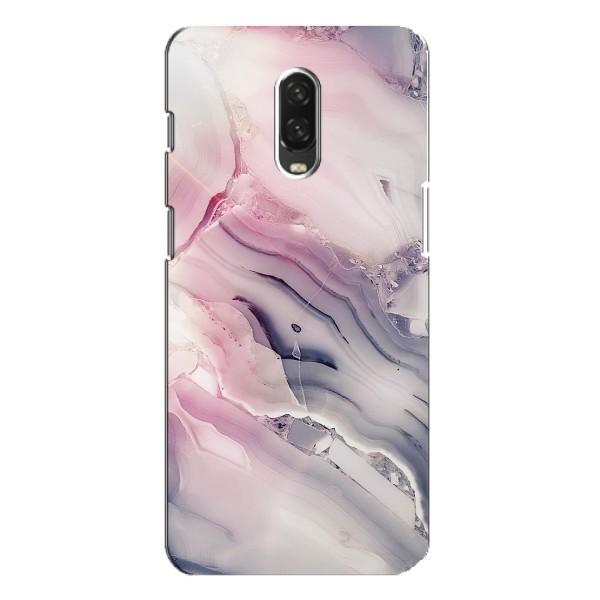 Мраморный чехол на One Plus 6T (VPrint) – Пурпурный Мрамор