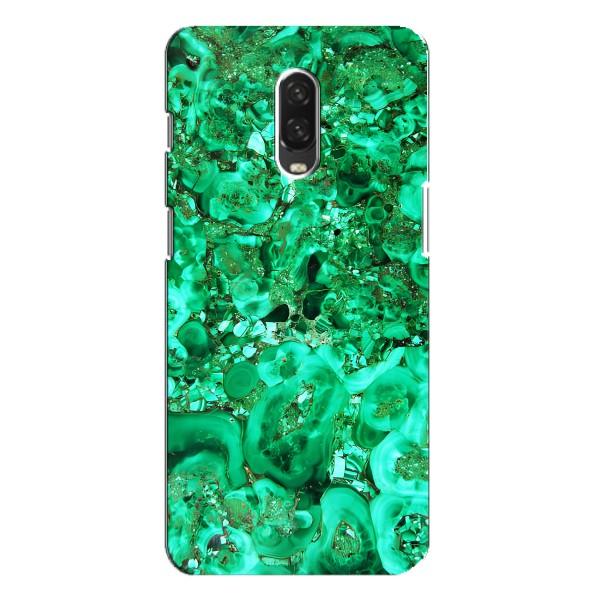 Мраморный чехол на One Plus 6T (VPrint) – Салатный Мрамор