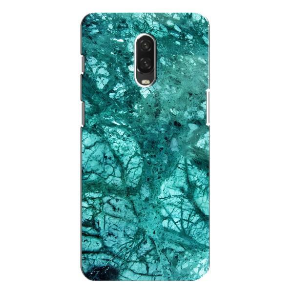 Мраморный чехол на One Plus 6T (VPrint) – Зеленый мрамор