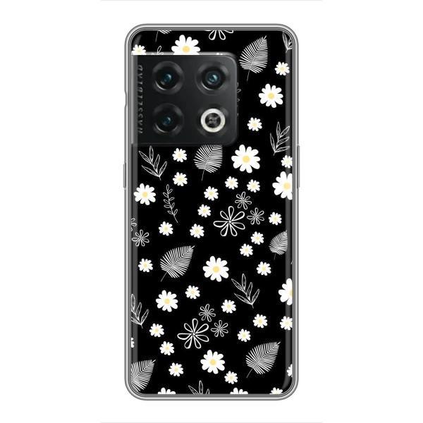 Чехлы с тематикой "ЦВЕТЫ" на OnePlus 10 Pro – цветение на чорном