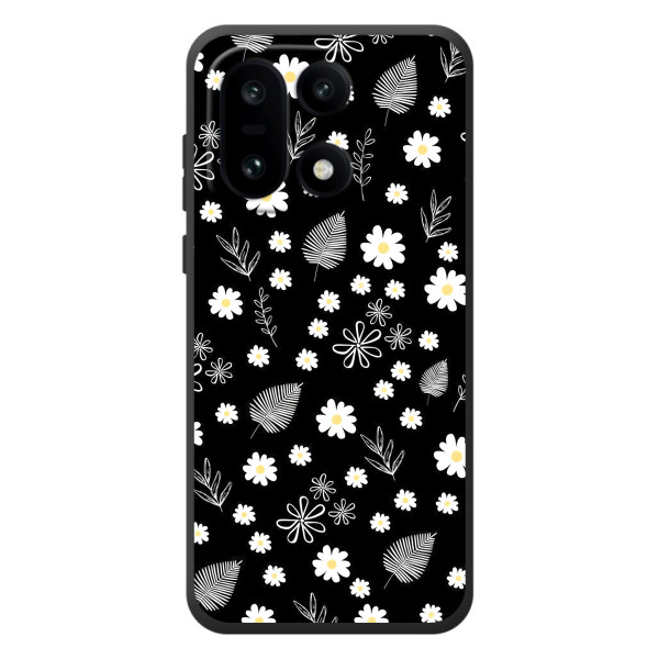 Чохли з тематикою "КВІТИ" на OnePlus 15 – цвітіння на чорному